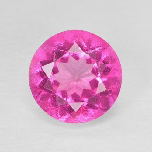 3.47ct Natürlicher Medium Dark-Pink Topas, Runden, VVS-VS