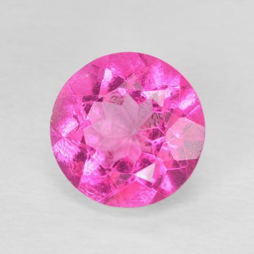 9,17 ctw natürlicher Medium Dark-Pink Topas, Runden, VVS-VS