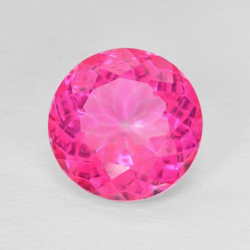 5.76ct Natürlicher pink Topas, Runden, VVS