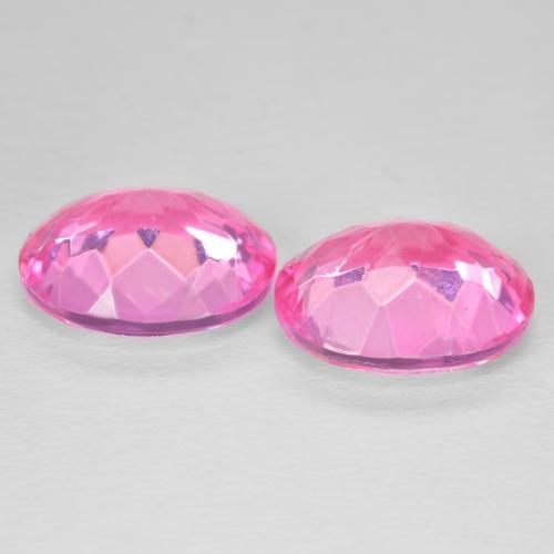 11.84 ct natürliche Tiefes Magenta Topas-Edelsteine, Oval, VVS-VS