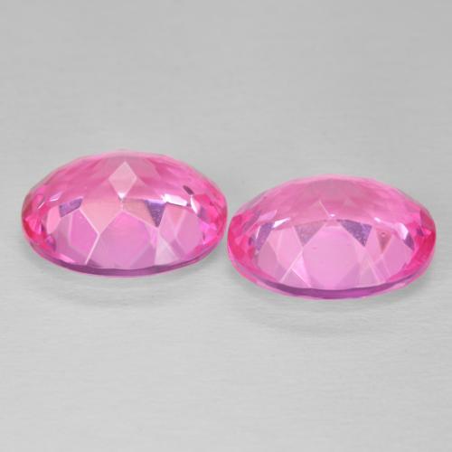 11.57 ct natürliche Tiefes Magenta Topas-Edelsteine, Oval, VVS-VS