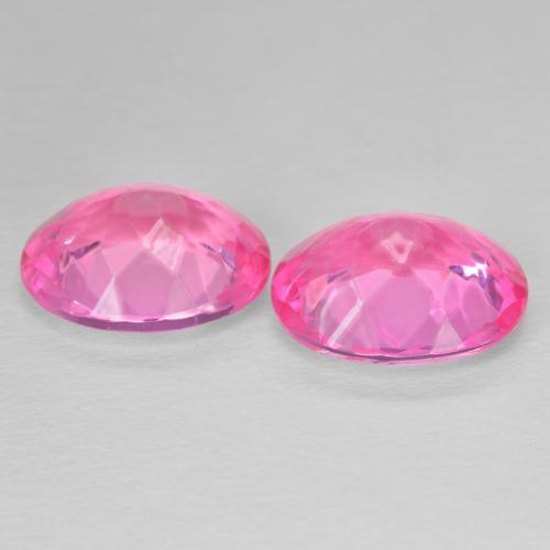 10.71 ct natürliche Medium Dark-Pink Topas-Edelsteine, Oval, VVS-VS