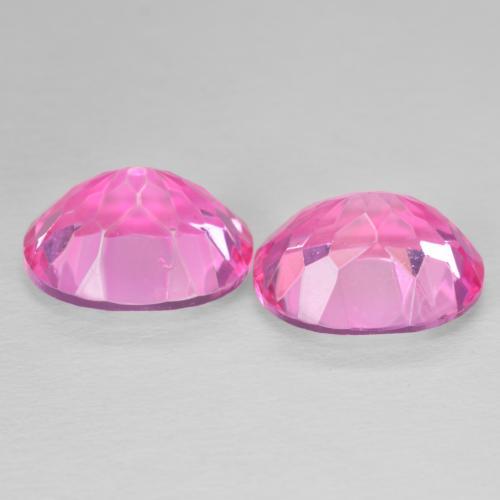 12.37 ct natürliche Tiefes Magenta Topas-Edelsteine, Oval, VVS-VS