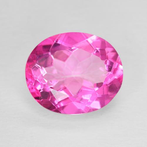 5.82ct Natürlicher pink Topas, Oval, VVS-VS