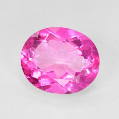 9,17 ctw natürlicher pink Topas, Oval, VVS-VS