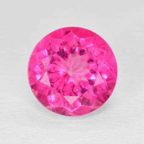 6.07ct Natürlicher pink Topas, Runden, VVS