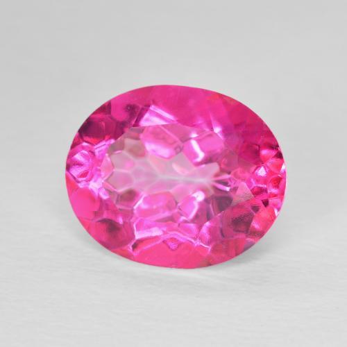9,17 ctw natürlicher Medium Dark-Pink Topas, Oval, VVS-VS