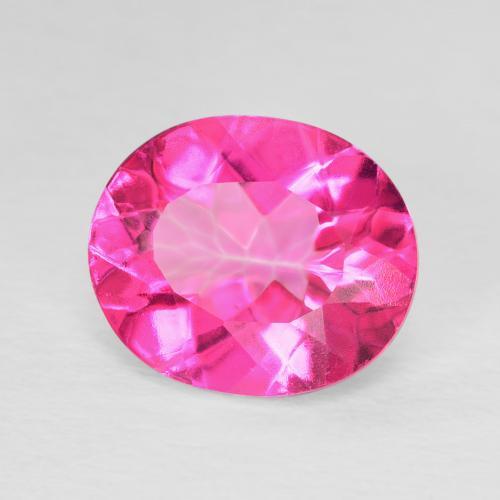 9,17 ctw natürlicher Tiefes Magenta Topas, Oval, VVS-VS