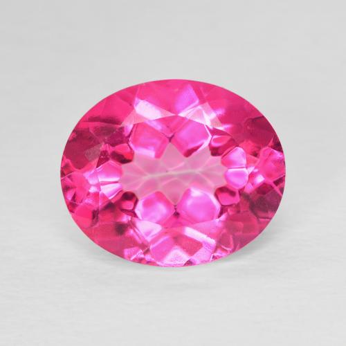 5.80ct Natürlicher pink Topas, Oval, VVS-VS