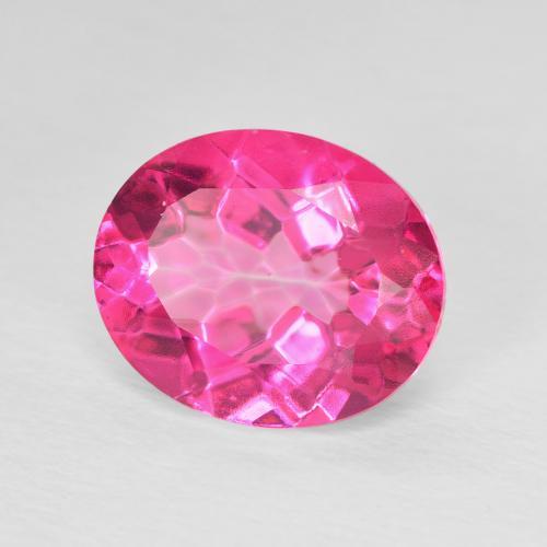9,17 ctw natürlicher pink Topas, Oval, VVS-VS