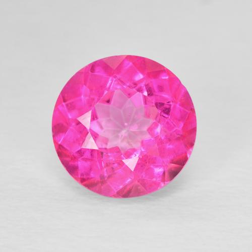 3.49ct Natürlicher Dunkelpink Topas, Runden, VVS-VS