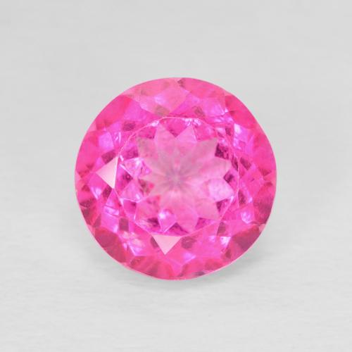3.61ct Natürlicher Tiefes Magenta Topas, Runden, VVS-VS