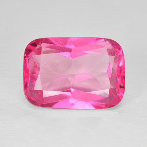 9.60ct Natürlicher Medium Dark-Pink Topas, Kissen, VVS-VS