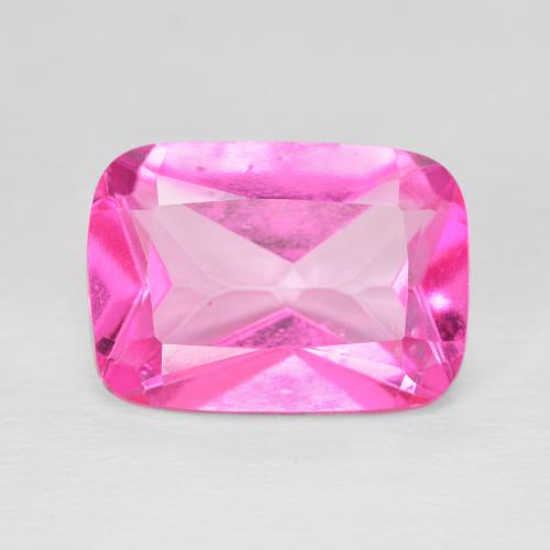 8.17ct Natürlicher Tiefes Magenta Topas, Kissen, VVS-VS