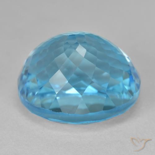 9,17 ctw natürlicher Swiss Blue Topas, Oval, VVS-VS