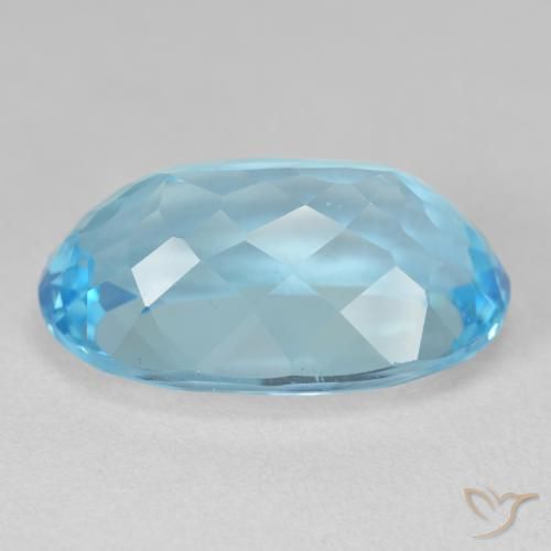 9,17 ctw natürlicher Swiss Blue Topas, Oval, VVS-VS