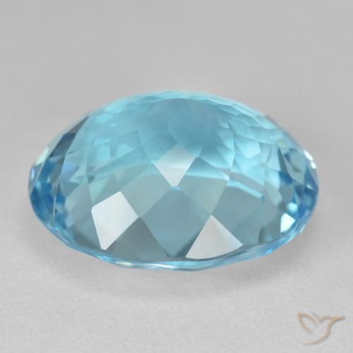 9,17 ctw natürlicher Swiss Blue Topas, Oval, VS