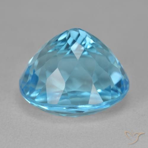 9,17 ctw natürlicher Swiss Blue Topas, Oval, VVS