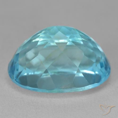 9,17 ctw natürlicher Swiss Blue Topas, Oval, VVS