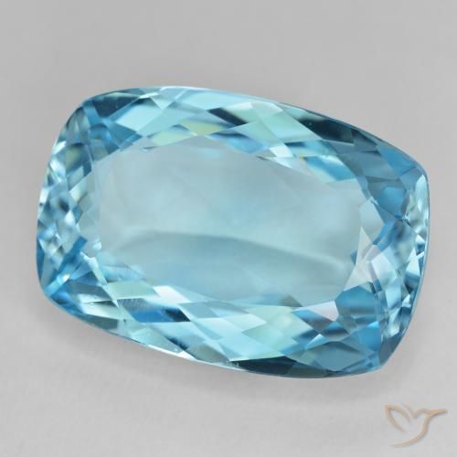 9,17 ctw natürlicher Swiss Blue Topas, Kissen, VVS