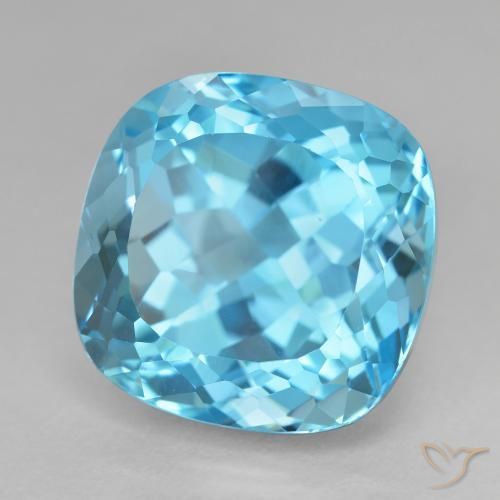 9,17 ctw natürlicher Swiss Blue Topas, Kissen, VVS