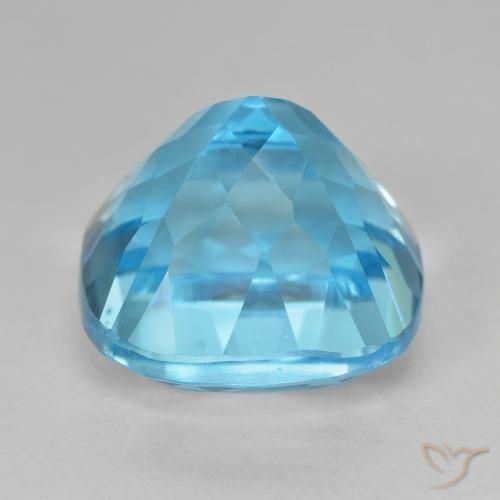 9,17 ctw natürlicher Swiss Blue Topas, Kissen, VVS