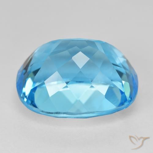 9,17 ctw natürlicher Swiss Blue Topas, Kissen, VVS