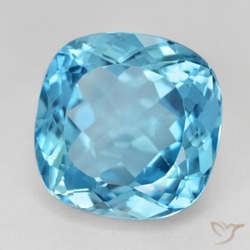 9,17 ctw natürlicher Swiss Blue Topas, Kissen, VVS-VS