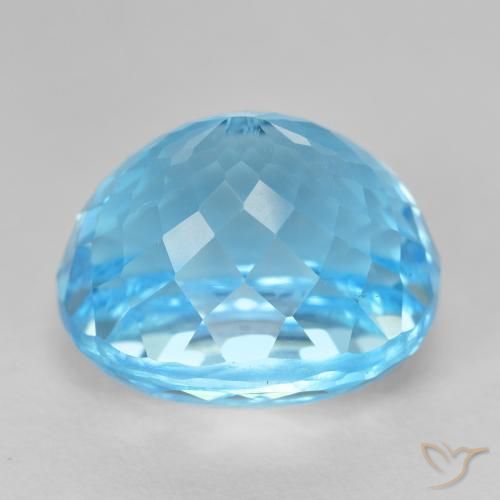9,17 ctw natürlicher Swiss Blue Topas, Oval, VVS-VS