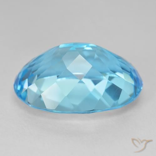 9,17 ctw natürlicher Swiss Blue Topas, Oval, VVS-VS