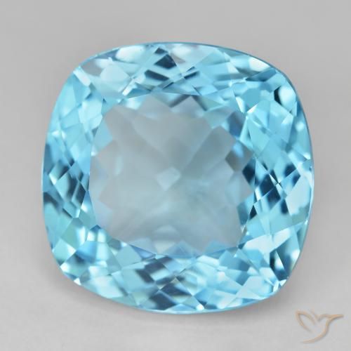 9,17 ctw natürlicher Swiss Blue Topas, Kissen, VVS-VS