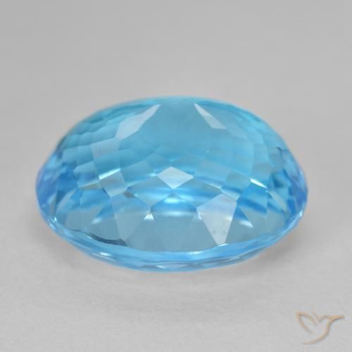 9,17 ctw natürlicher Swiss Blue Topas, Oval, VVS-VS