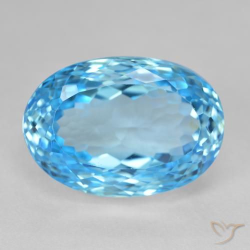 26.63ct Natürlicher Swiss Blue Topas, Oval, VS