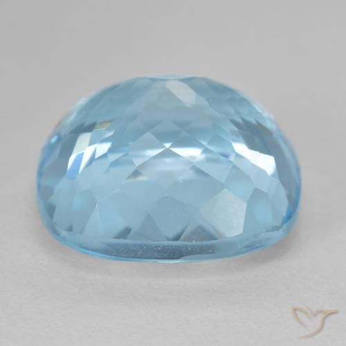 9,17 ctw natürlicher Swiss Blue Topas, Kissen, VVS-VS