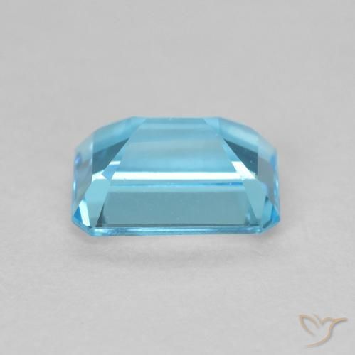 9,17 ctw natürlicher Swiss Blue Topas, Oktagonschliff, VVS-VS
