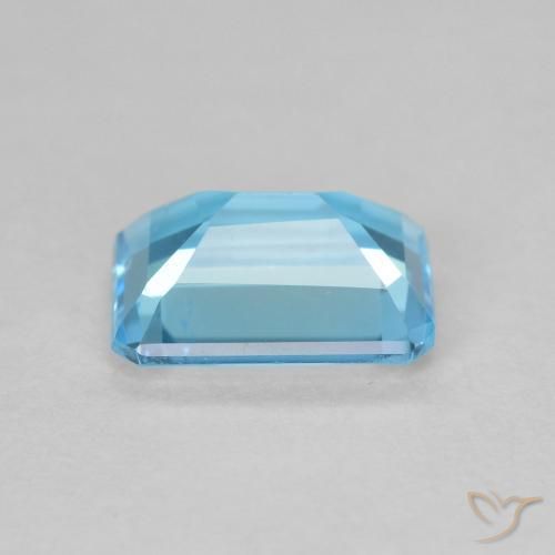 9,17 ctw natürlicher Swiss Blue Topas, Oktagonschliff, VS