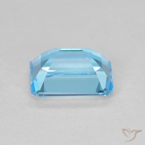 9,17 ctw natürlicher Swiss Blue Topas, Oktagonschliff, VVS-VS