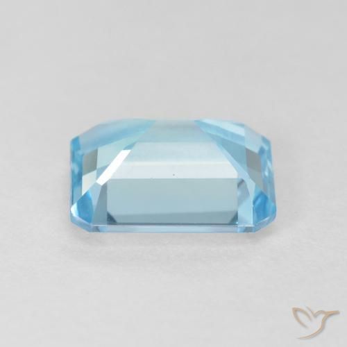 9,17 ctw natürlicher Swiss Blue Topas, Oktagonschliff, VVS-VS