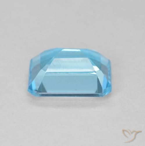 9,17 ctw natürlicher Swiss Blue Topas, Oktagonschliff, VVS-VS