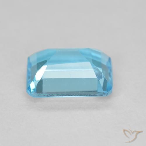 9,17 ctw natürlicher Swiss Blue Topas, Oktagonschliff, VVS