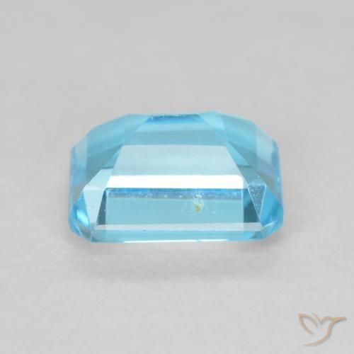 9,17 ctw natürlicher Swiss Blue Topas, Oktagonschliff, VVS