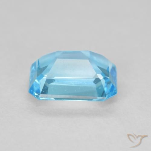 9,17 ctw natürlicher Swiss Blue Topas, Oktagonschliff, VVS