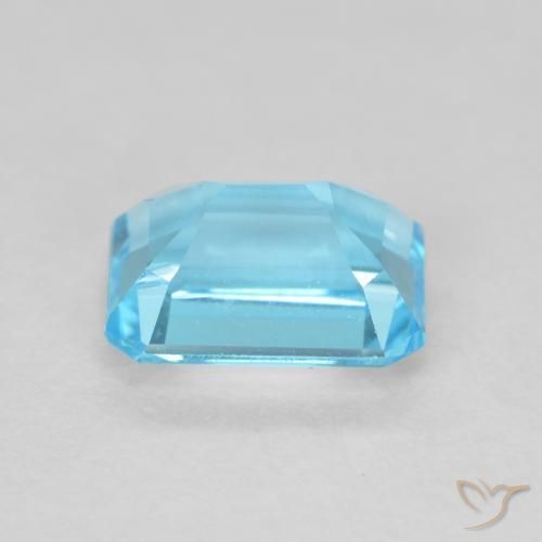 9,17 ctw natürlicher Swiss Blue Topas, Oktagonschliff, VVS