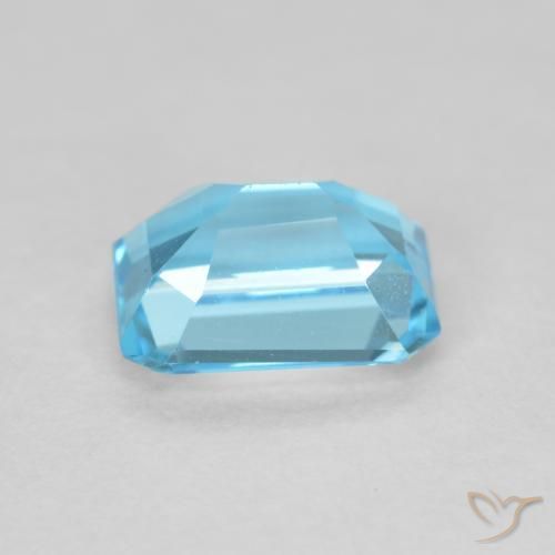 9,17 ctw natürlicher Swiss Blue Topas, Oktagonschliff, VVS