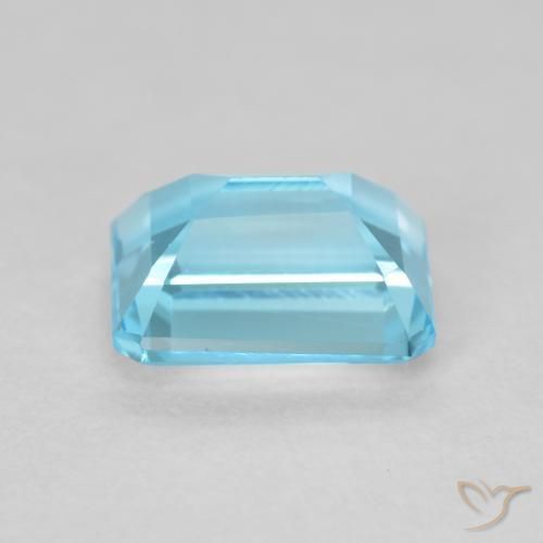 9,17 ctw natürlicher Swiss Blue Topas, Oktagonschliff, VVS