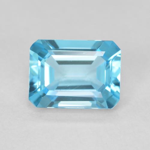 2.05ct Natürlicher Swiss Blue Topas, Smaragdschliff, VVS