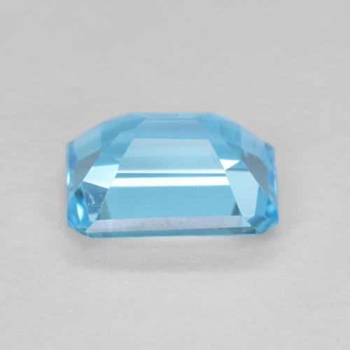 9,17 ctw natürlicher Swiss Blue Topas, Oktagonschliff, VVS