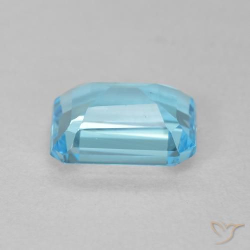 9,17 ctw natürlicher Swiss Blue Topas, Oktagonschliff, VVS