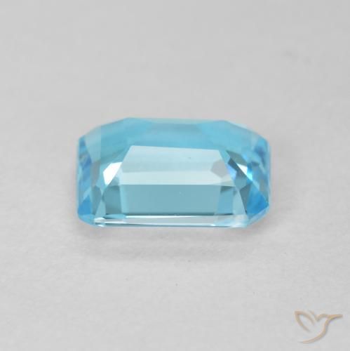 9,17 ctw natürlicher Swiss Blue Topas, Oktagonschliff, VVS