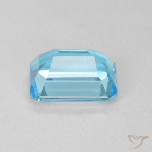 9,17 ctw natürlicher Swiss Blue Topas, Oktagonschliff, VVS